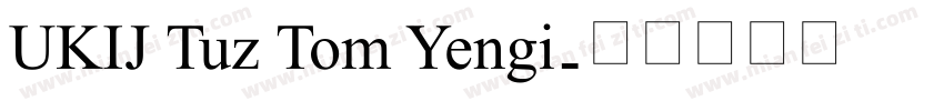 UKIJ Tuz Tom Yengi字体转换